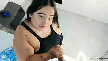 My stepmother is always looking for a way to show me and move her huge ass so I can fuck her the...